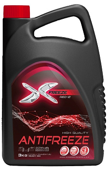 Антифриз X-FREEZE Red G12 3 кг в п/э кан.
