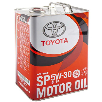TOYOTA 5W30 SP синтетическое 4 л. железо