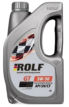 ROLF GT 5W30 SN/CF синтетическое 4 л. пластик