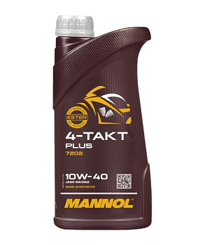 MANNOL 4-TAKT PLUS 10W40 SL полисинтетическое 1 л. MN7202-1 пластик