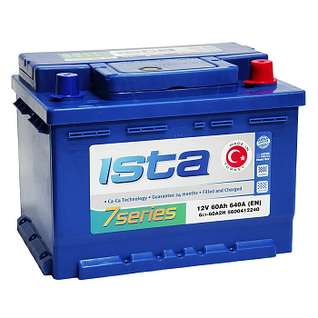 Аккумулятор ISTA 7 Series 6СТ- 60.0 низкий