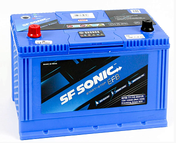 Аккумулятор SF SONIC EFB 6СТ-100.1 (110D31R) бортик