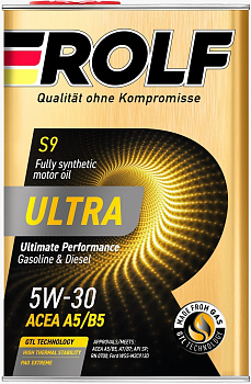 ROLF ULTRA 5W30 SP A5/B5 синтетическое 4 л. железо