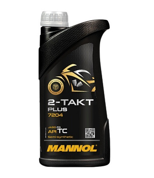 MANNOL 2-TAKT PLUS TC полусинтетическое 1 л. MN7204-1 пластик