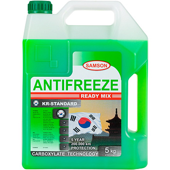 Антифриз SAMSON KOREA-Standard Green G11 5 кг карбоксилатный для Hyundai/Kia