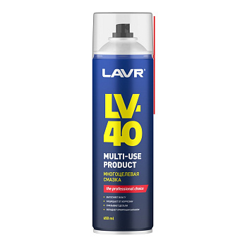 Смазка LAVR LV-40 многоцелевая (аэрозоль) 650 мл.