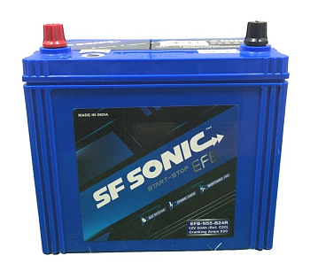 Аккумулятор SF SONIC EFB  6СТ-50.1 (55B24R) тонк.кл