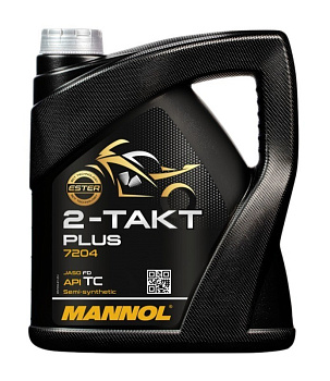 MANNOL 2-TAKT PLUS TC полусинтетическое 4 л. MN7204-4 пластик