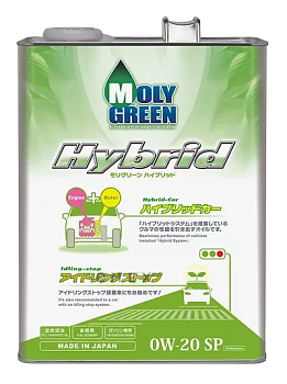 MOLYGREEN HYBRID 0W20 SP синтетическое 4 л.