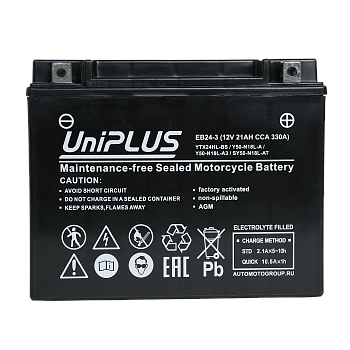 Аккумулятор UniPLUS High Performance EB24-3, 21 Ач