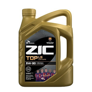 ZIC TOP LS 5W30 SN C3 синтетическое 4 л.