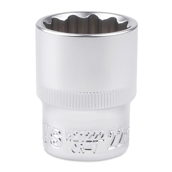 Головка торцевая AVS H21222 12-гранная 1/2''DR (22 мм)  