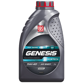 ЛУКОЙЛ GENESIS ARMORTECH DIESEL 5W40 SP CF синтетическое 1 л.