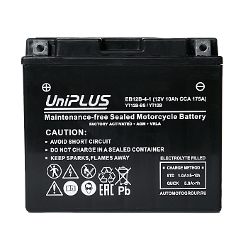 Аккумулятор UniPLUS High Performance EB12B-4-1, 10 Ач
