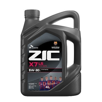 ZIC X7 LS 5W30 SN С3 синтетическое 4 л.