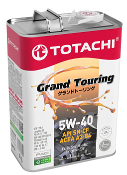 TOTACHI GRAND TOURING 5W40 SN/CF синтетическое 4 л. железо
