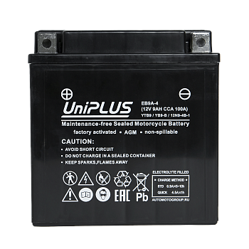 Аккумулятор UniPLUS High Performance EB9A-4 , 9 Ач