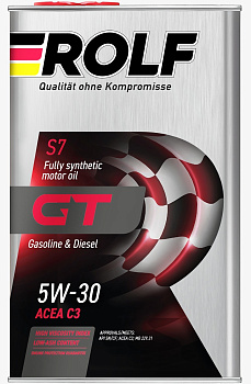 ROLF GT 5W30 SN/CF cинтетическое 1 л. железо