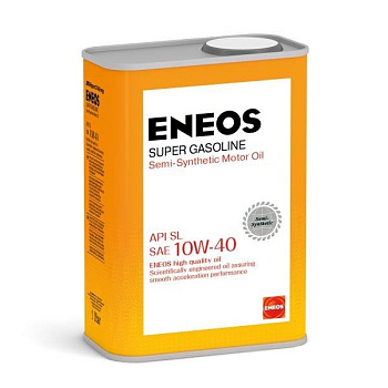 ENEOS GASOLINE 10W40 SL полусинтетическое 1 л.