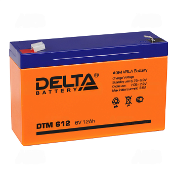 Аккумулятор DELTA DTM - 6v / 12Ah (612)