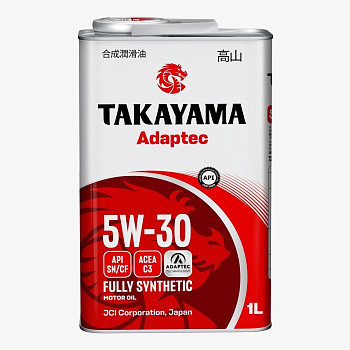 TAKAYAMA ADAPTEC 5W30 C3 SN/CF синтетическое 1 л. железо