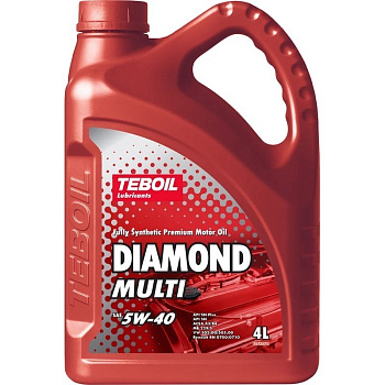 TEBOIL DIAMOND MULTI 5W40 синтетическое 4 л.