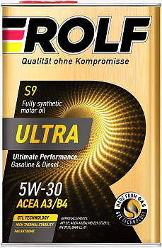 ROLF ULTRA 5W30 SP A3/B4 синтетическое 4 л. железо