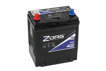 Аккумулятор ZORG 6СТ-42.0 (B19L) тонк.кл./бортик