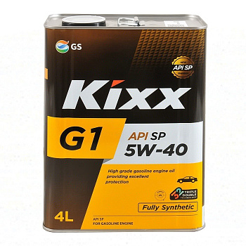 KIXX GX7/G1 5W40 SP синтетическое 4л. (Корея) металл
