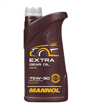 MANNOL EXTRA GETRIEBEOEL 75W90 GL-4/GL-5 синтетическое 1 л. MN8103-1 пластик