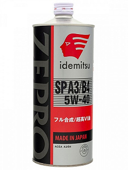 IDEMITSU ZEPRO EURO SPEC F-S 5W40 SN/CF A3/B4 синтетическое 1 л. железо 