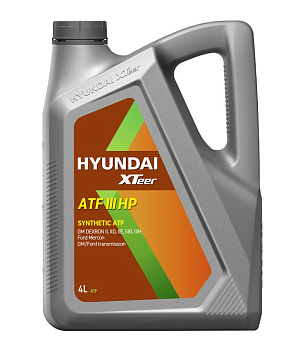 HYUNDAI XTEER ATF3 для АКПП 4 л. пластик Корея