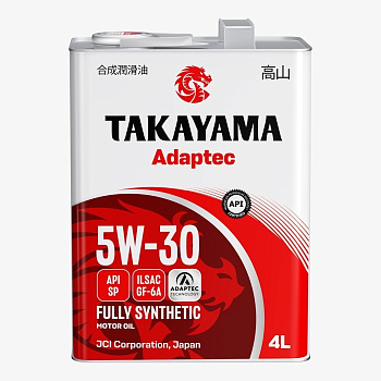 TAKAYAMA ADAPTEC 5W30 GF-6A SP синтетическое 4 л. железо