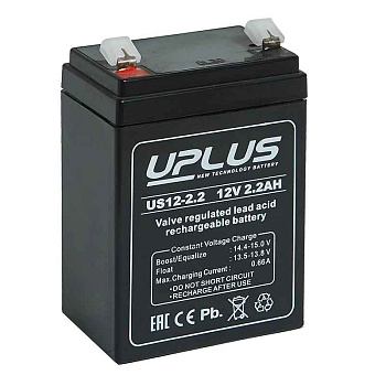 Аккумулятор UPS UniPLUS US-GENERAL PURPOSE US12-2.2, 2,2 Ач