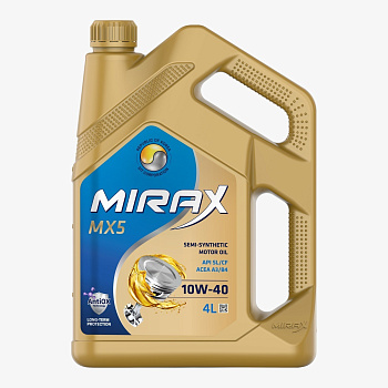 MIRAX MX5 10W40 SL/CF A3/B4 4 л.