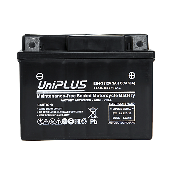 Аккумулятор UniPLUS High Performance EB4-3, 4 Ач