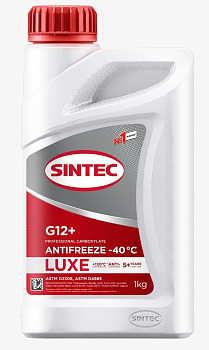 Антифриз SINTEC LUXE красный G12+ 1 л.