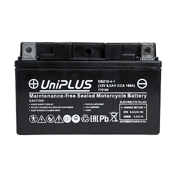 Аккумулятор UniPLUS High Performance EBZ10-4-1, 8,6 Ач