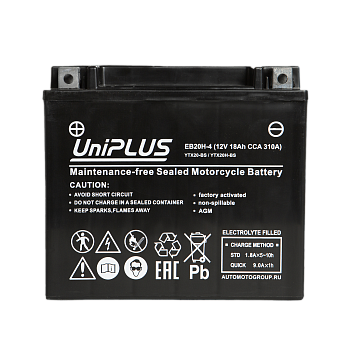 Аккумулятор UniPLUS High Performance EB20H-4, 18 Ач