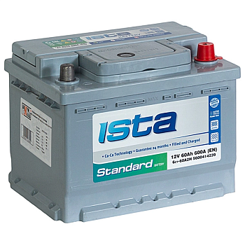 Аккумулятор ISTA Standard 6СТ- 60.0 низкий