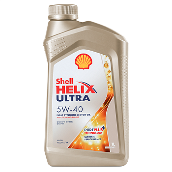 SHELL HELIX ULTRA 5W40 SN/CF, SP синтетическое 1 л.