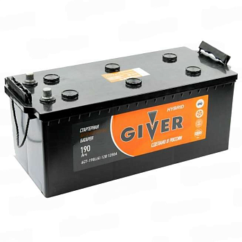 Аккумулятор GIVER HYBRID 6СТ - 190 евро конус