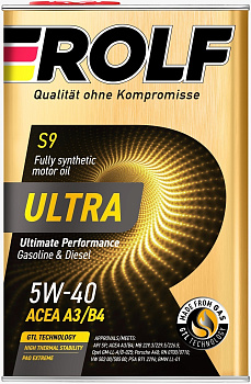 ROLF ULTRA 5W40 SP A3/B4 синтетическое 4 л. железо