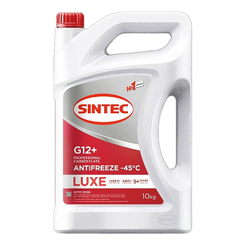 Антифриз SINTEC A-45 LUXE красный G12+ 10 л.